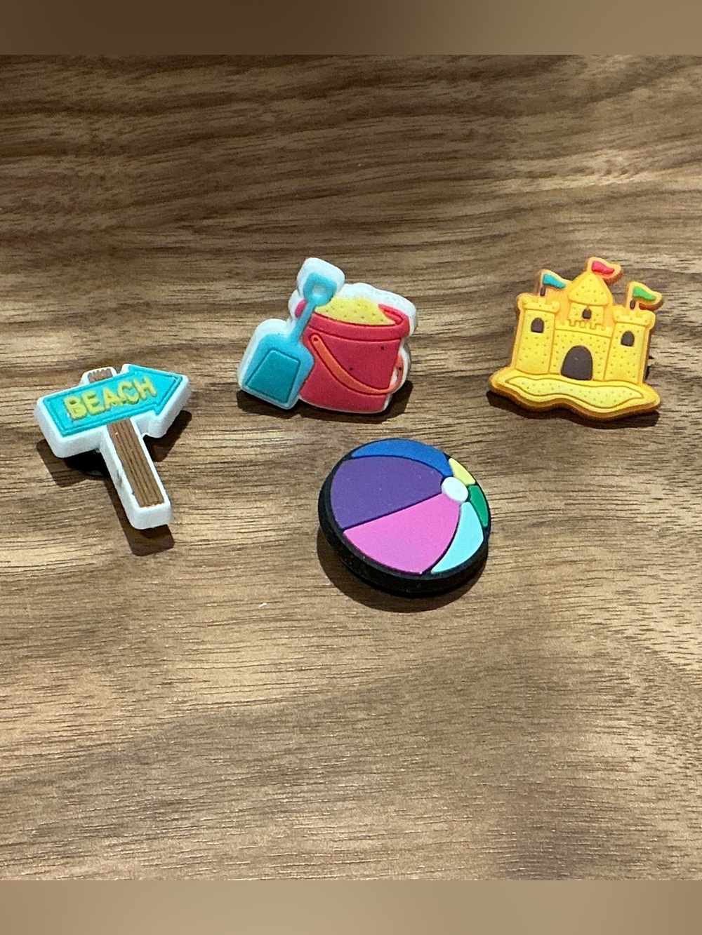 Set of 4 Beach Fun Jibbitz Charms by Uniquely Yours
